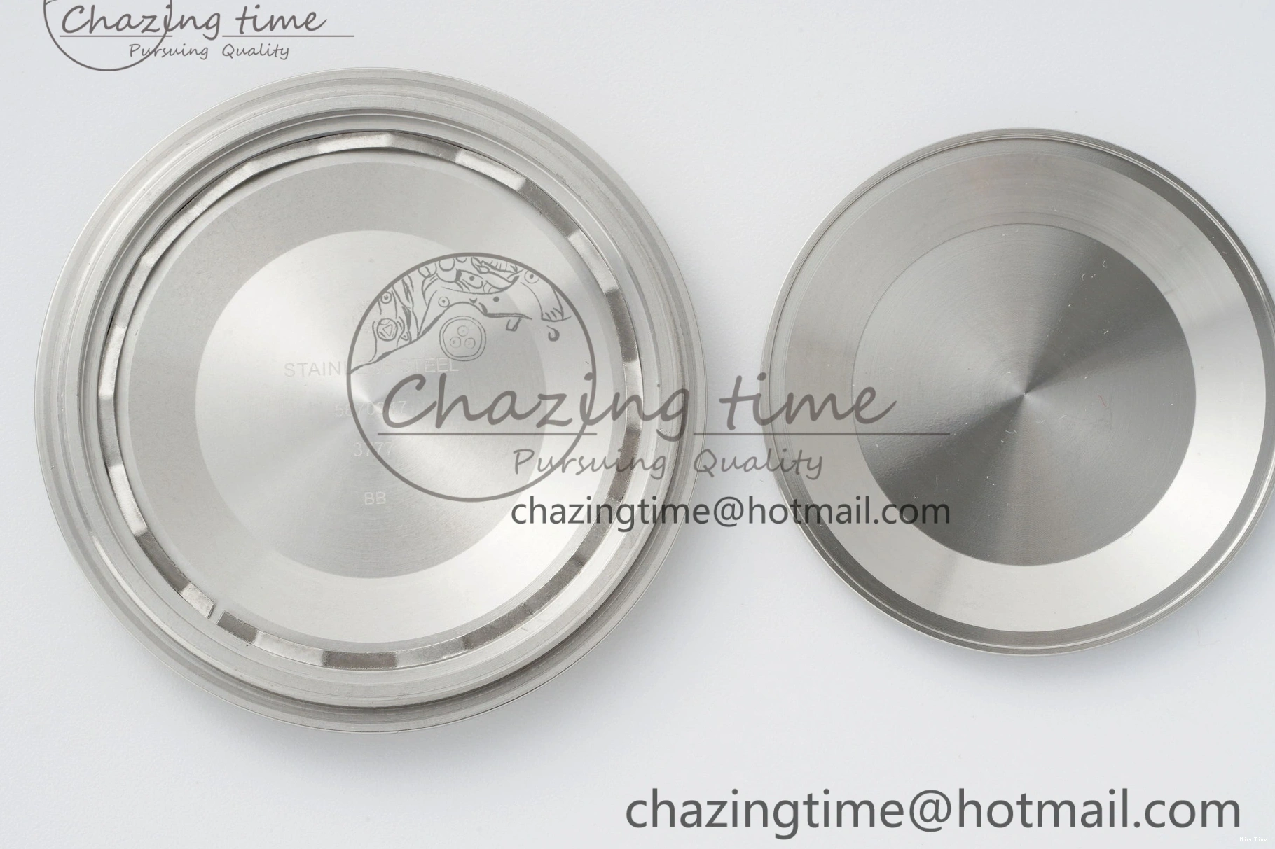 MIROTIME 0407 Pilot Chrono SS AZF 1:1 Best Edition Blue Dial on Brown Leather Strap A TimelessDesign 7060